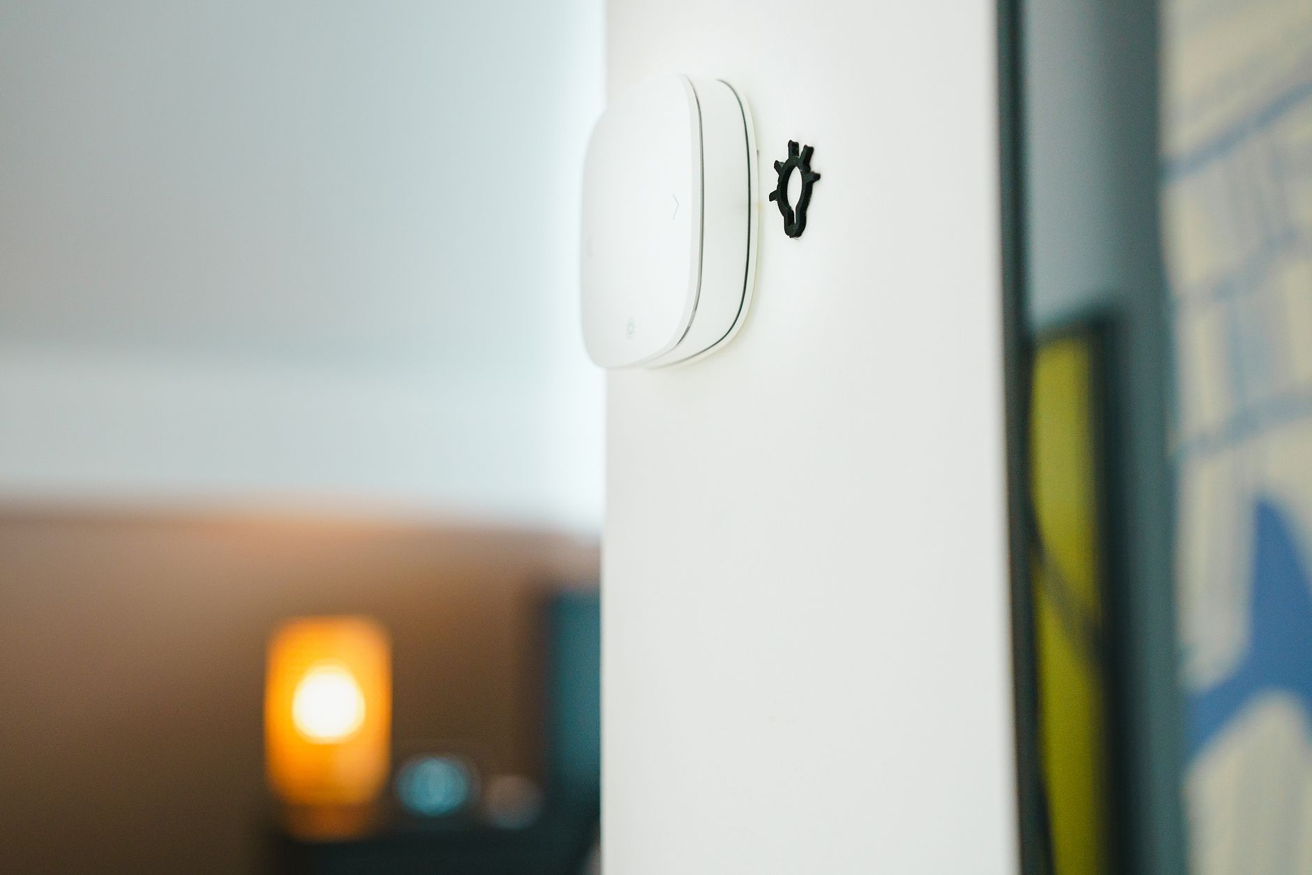 Smart-Home-Lichtschalter an der Wand